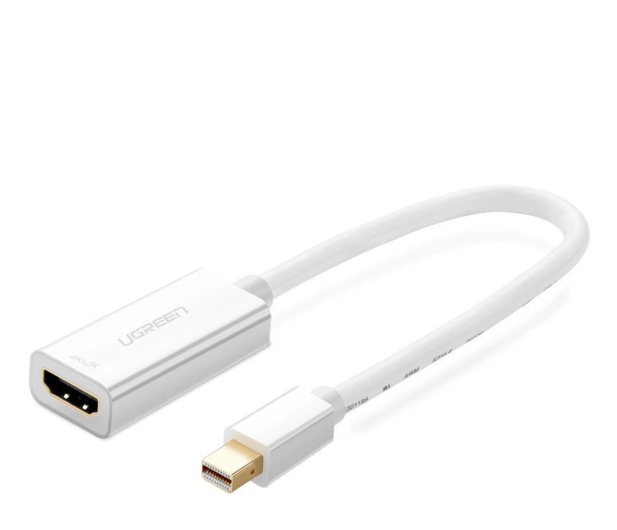 UGREEN Kabel Mini DisplayPort do HDMI MD112 1080p 20cm biały - 1488888 - zdjęcie